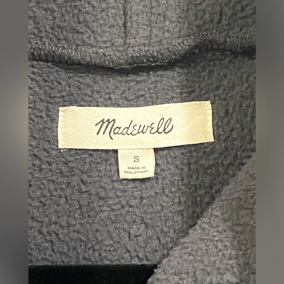 Madewell Resourced Sherpa Popover, Snap Front w/Pockets. Outdoor,  Resort, Sz S - Picture 5 of 5